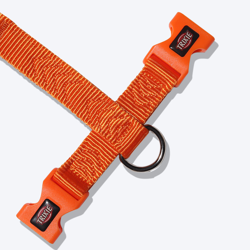 Trixie Premium Dog H-Harness - Papaya - Heads Up For Tails