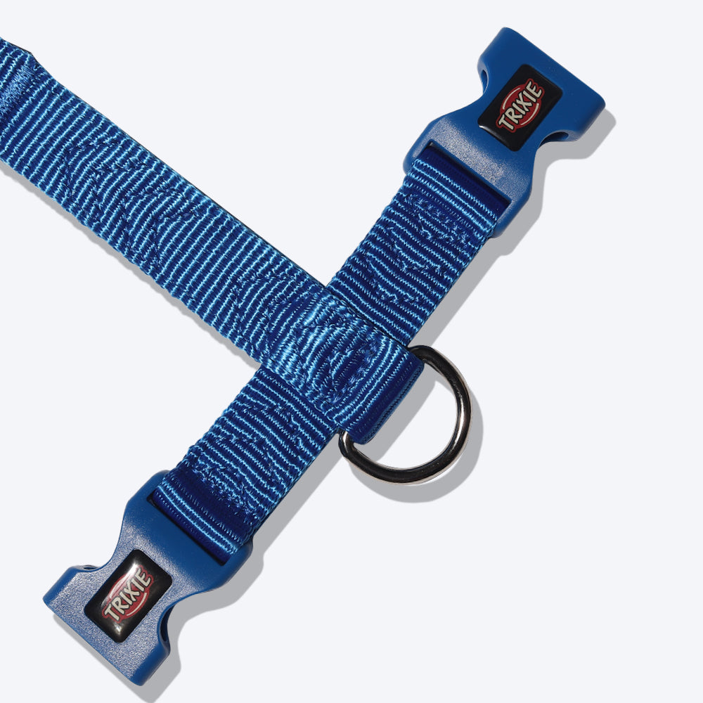 Trixie Premium Dog H-Harness - Royal Blue - Heads Up For Tails