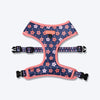 HUFT Flower Child Reversible Harness For Dogs - Blue & Pink - Heads Up For Tails