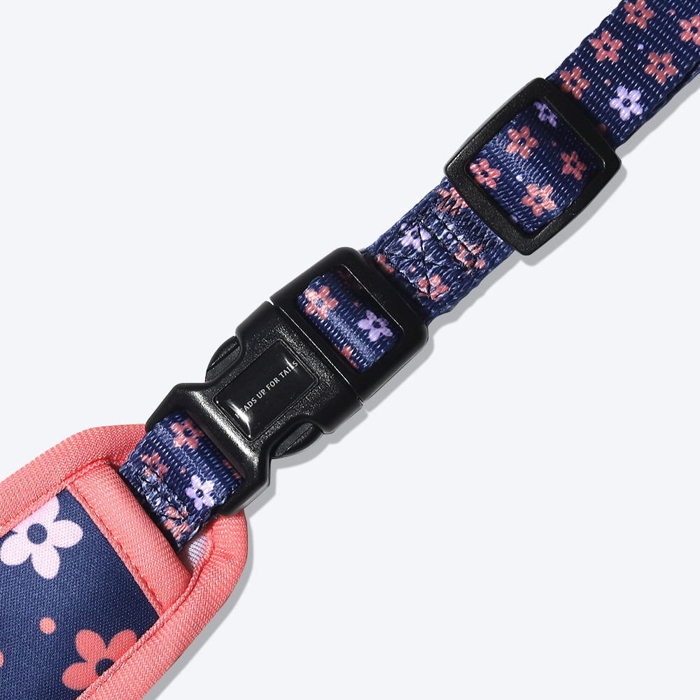 HUFT Flower Child Reversible Harness For Dogs - Blue & Pink - Heads Up For Tails
