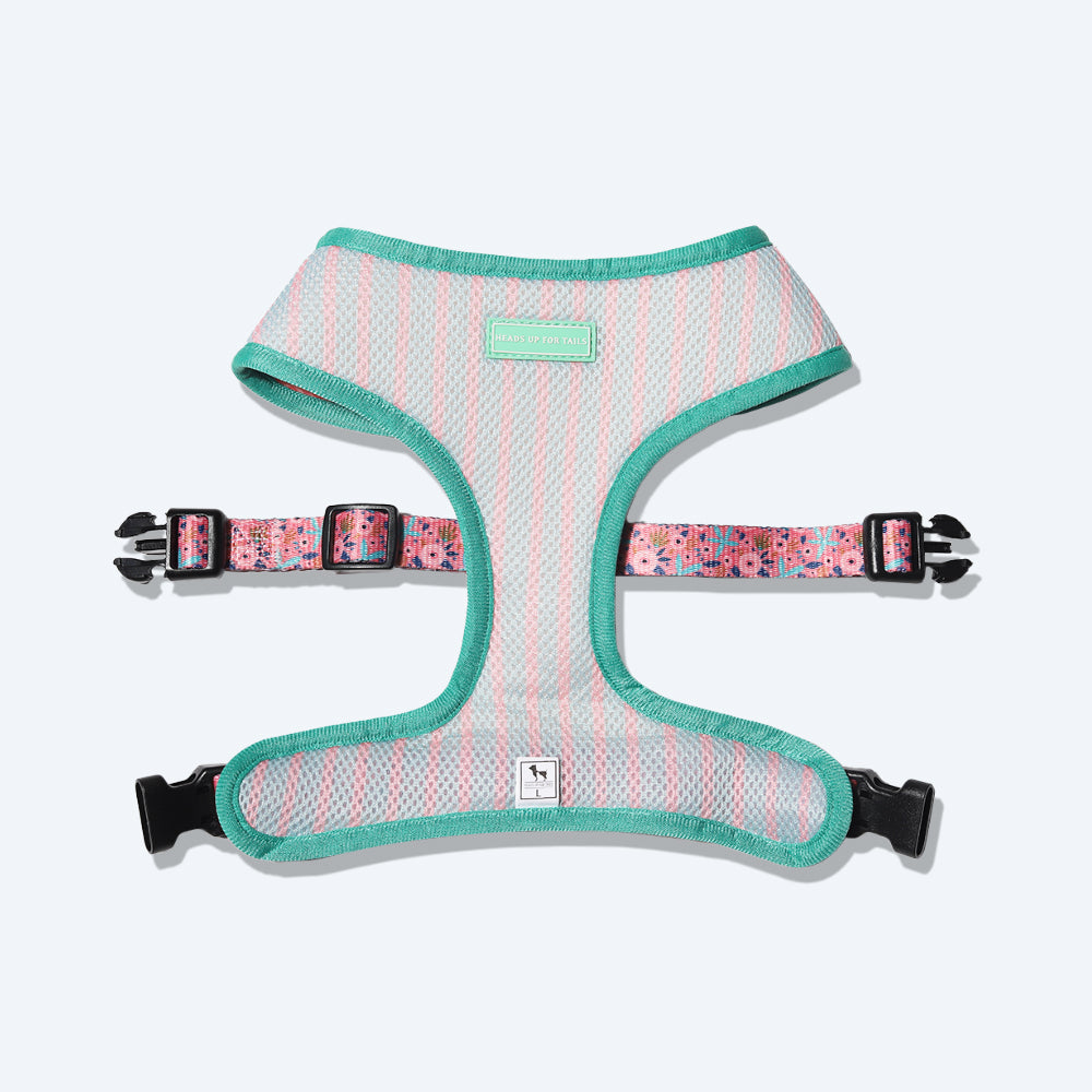 HUFT Bloom Wildly Reversible Harness For Dogs - Pink - Heads Up For Tails