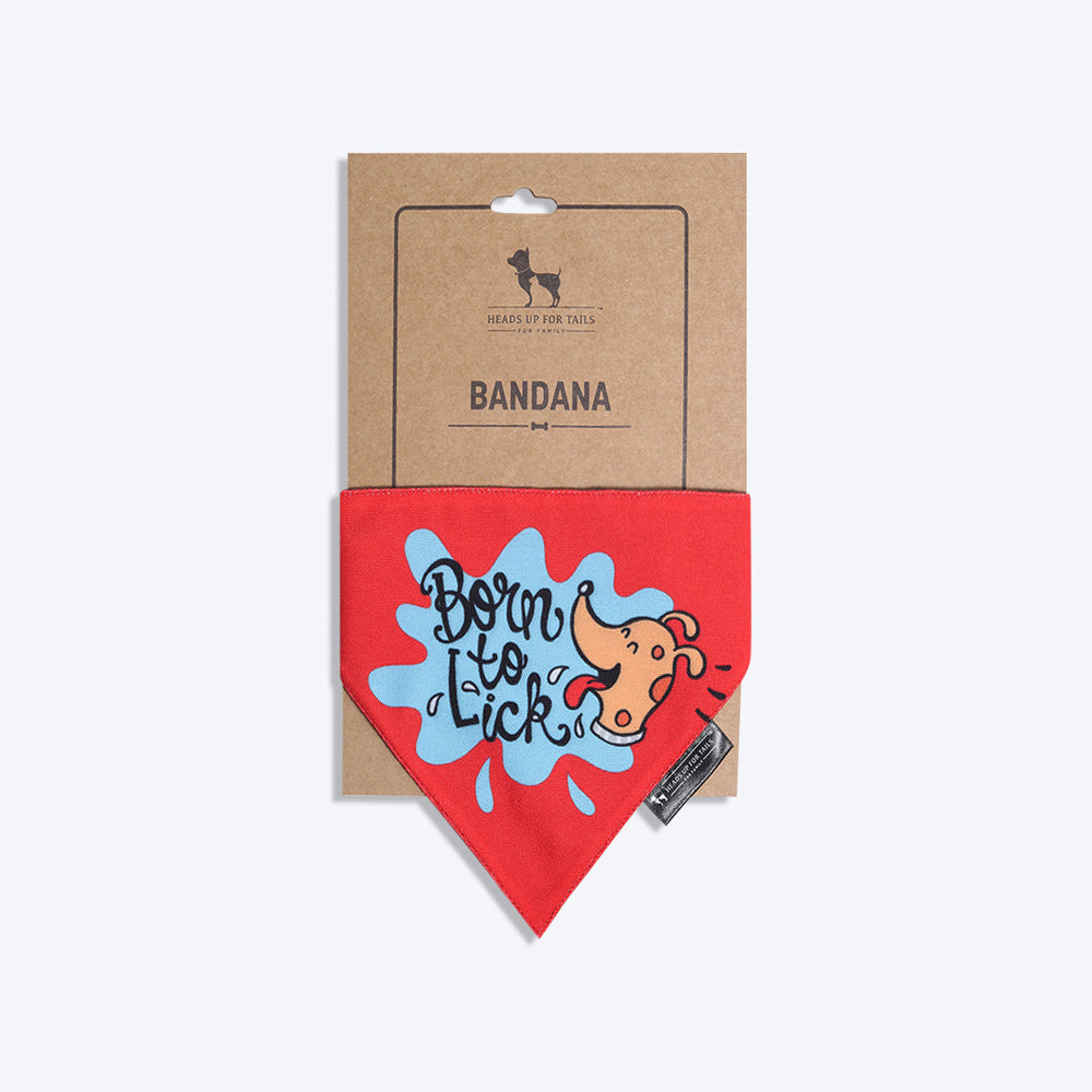 HUFT Born to Lick Dog Bandana - Heads Up For Tails