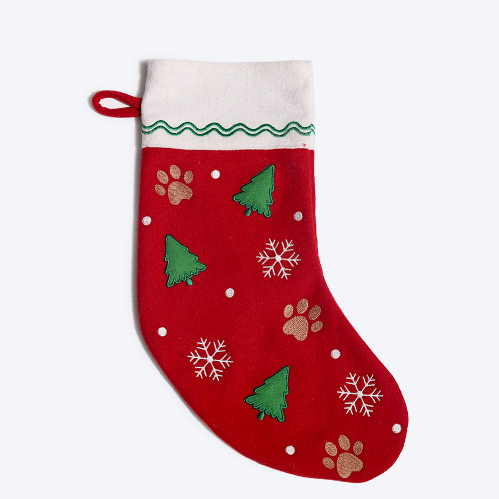 HUFT Christmas Stocking - Red - Heads Up For Tails