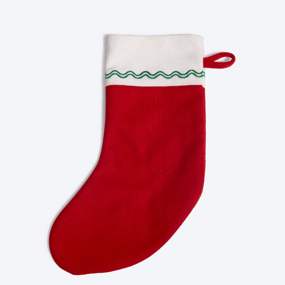 HUFT Christmas Stocking - Red - Heads Up For Tails