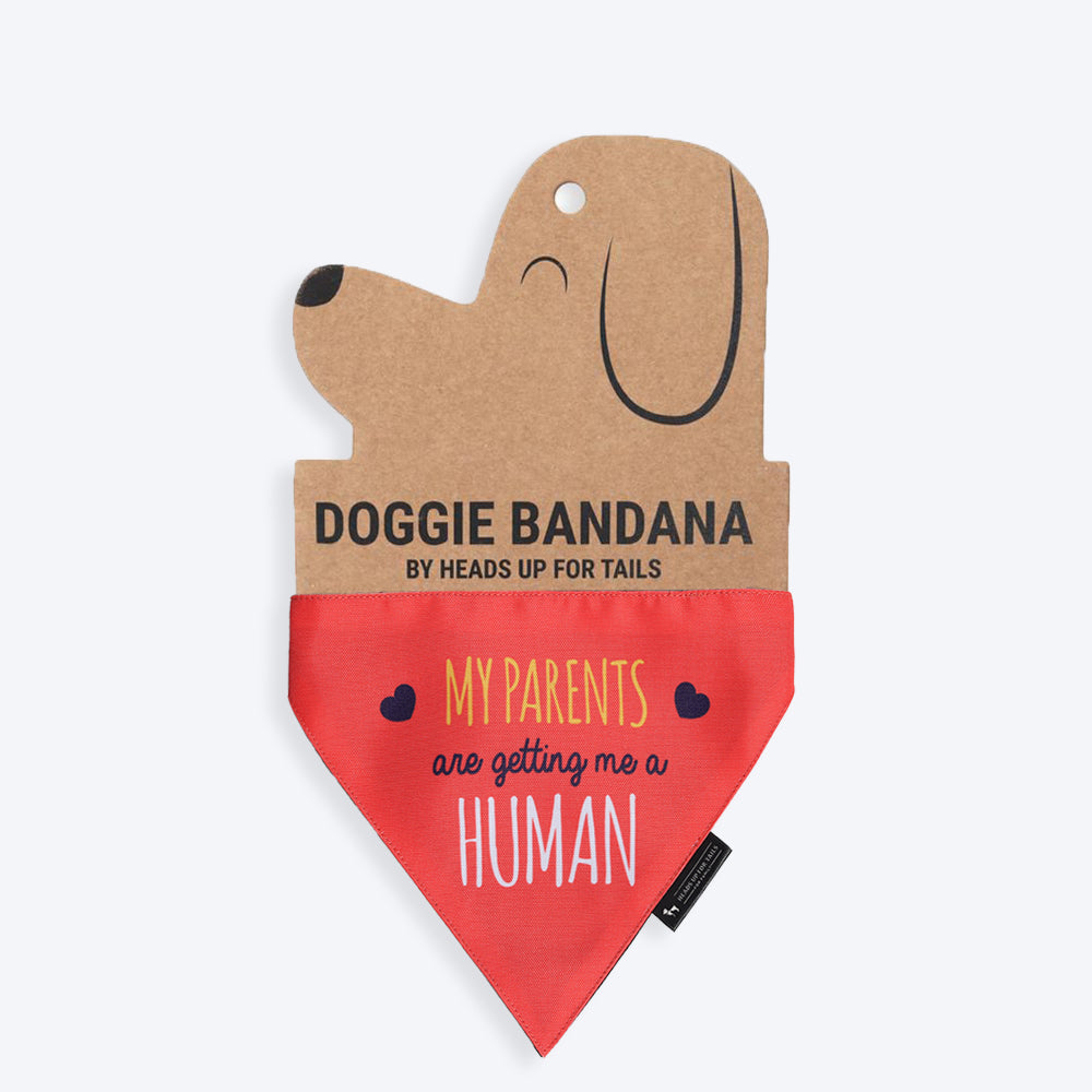 HUFT Baby Announcement Dog Bandana - Heads Up For Tails