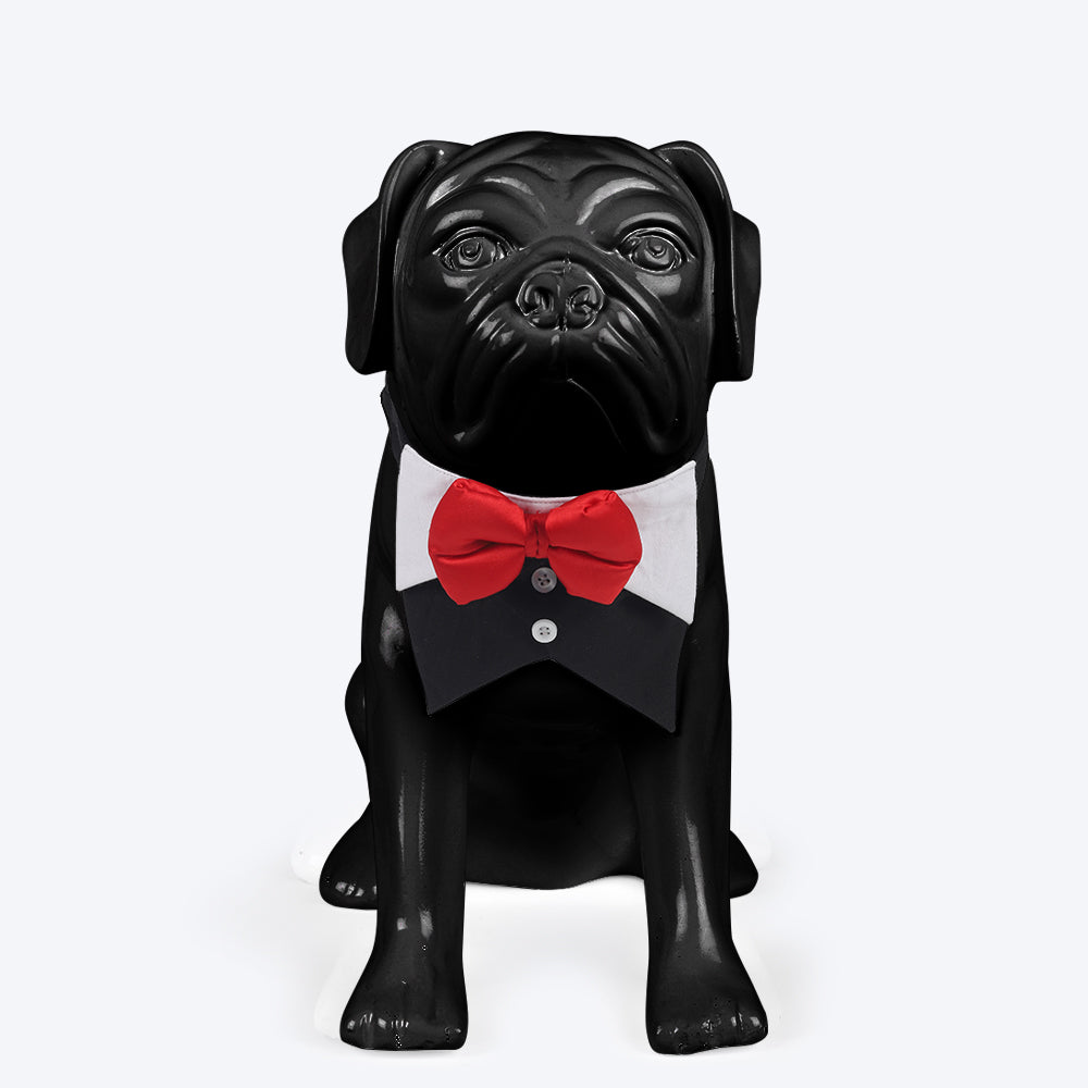 HUFT Tuxedo Dog Bandana - Black-3
