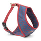 HUFT The Indian Collective Raag Small Dog Harness - Red & Blue4