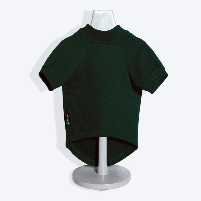 HUFT Fleece Dog Sweatshirt - Dark Green - Heads Up For Tails