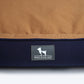 HUFT Classic Lounger Dog Bed - Navy & Brown - Heads Up For Tails