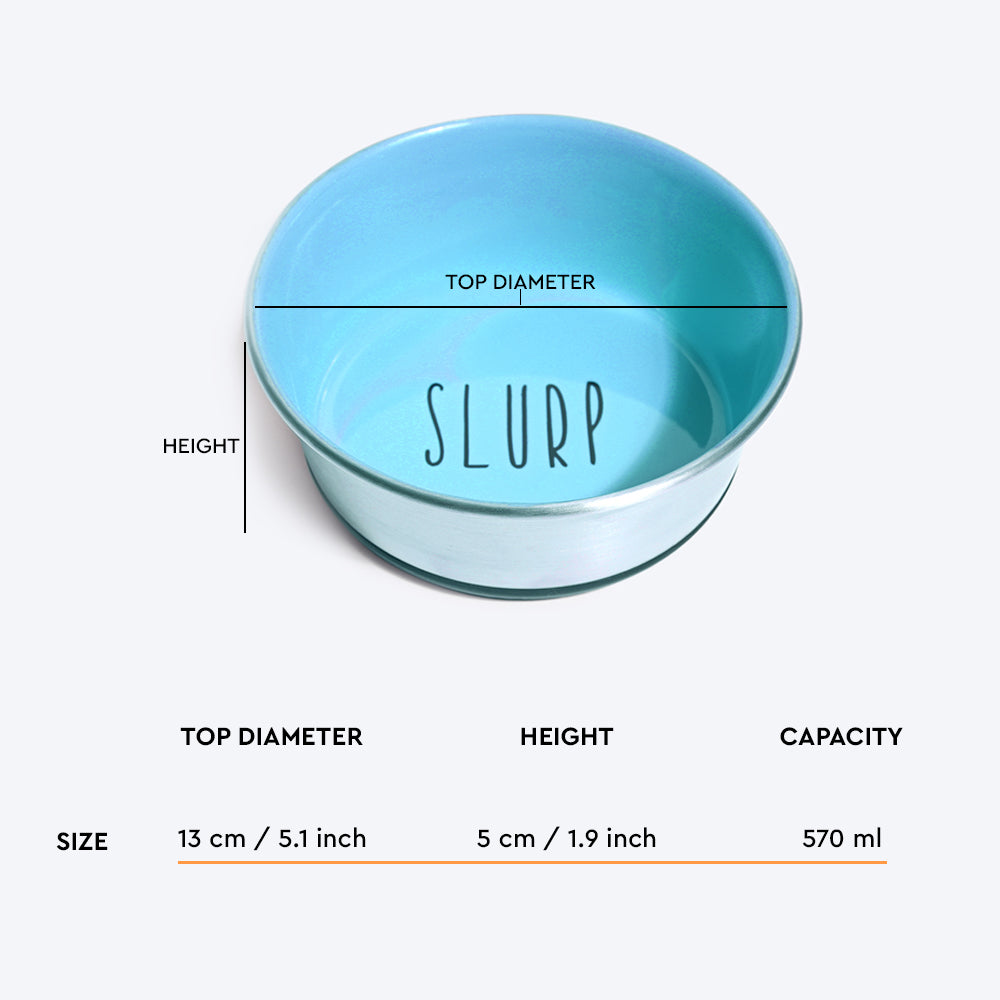 HUFT Slurp Puppy Bowl - Blue - Heads Up For Tails