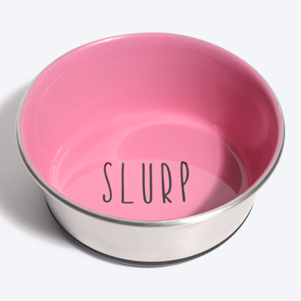 HUFT Slurp Puppy Bowl - Pink - Heads Up For Tails