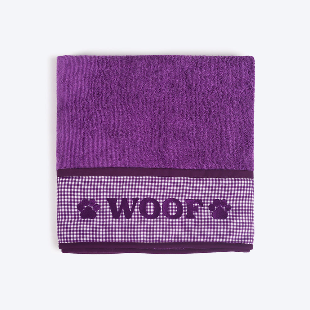 HUFT Microfibre Towel for Dogs - Mauve - Heads Up For Tails