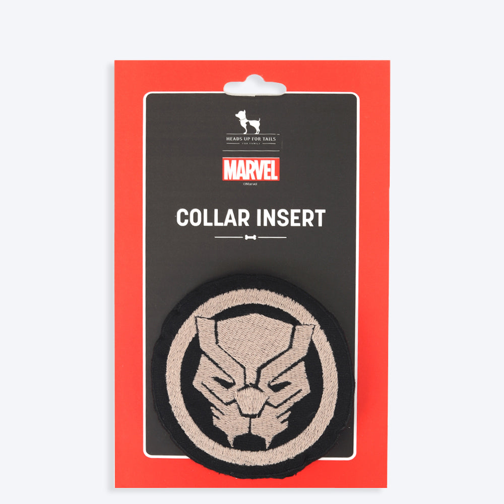 HUFT X©Marvel Black Panther Collar Insert For Dogs - Black - Heads Up For Tails