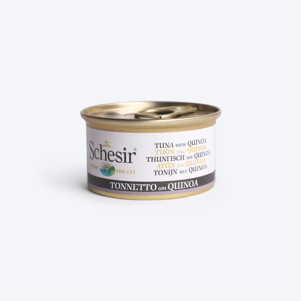 Schesir 51% Tuna with Quinoa Canned Wet Cat Food - 85 g - Heads Up For Tails