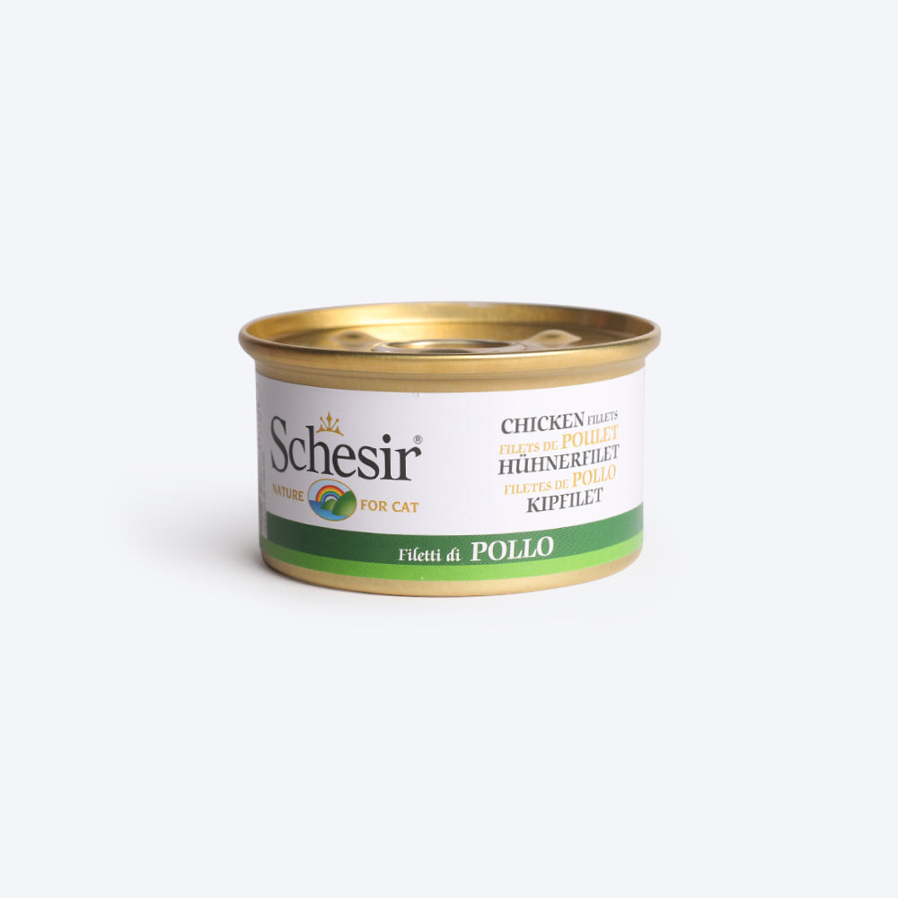 Schesir 51% Chicken Fillets Wet Cat Food - 85 g - Heads Up For Tails