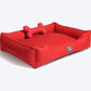 HUFT Classic Cotton Lounger Dog Bed - Red6