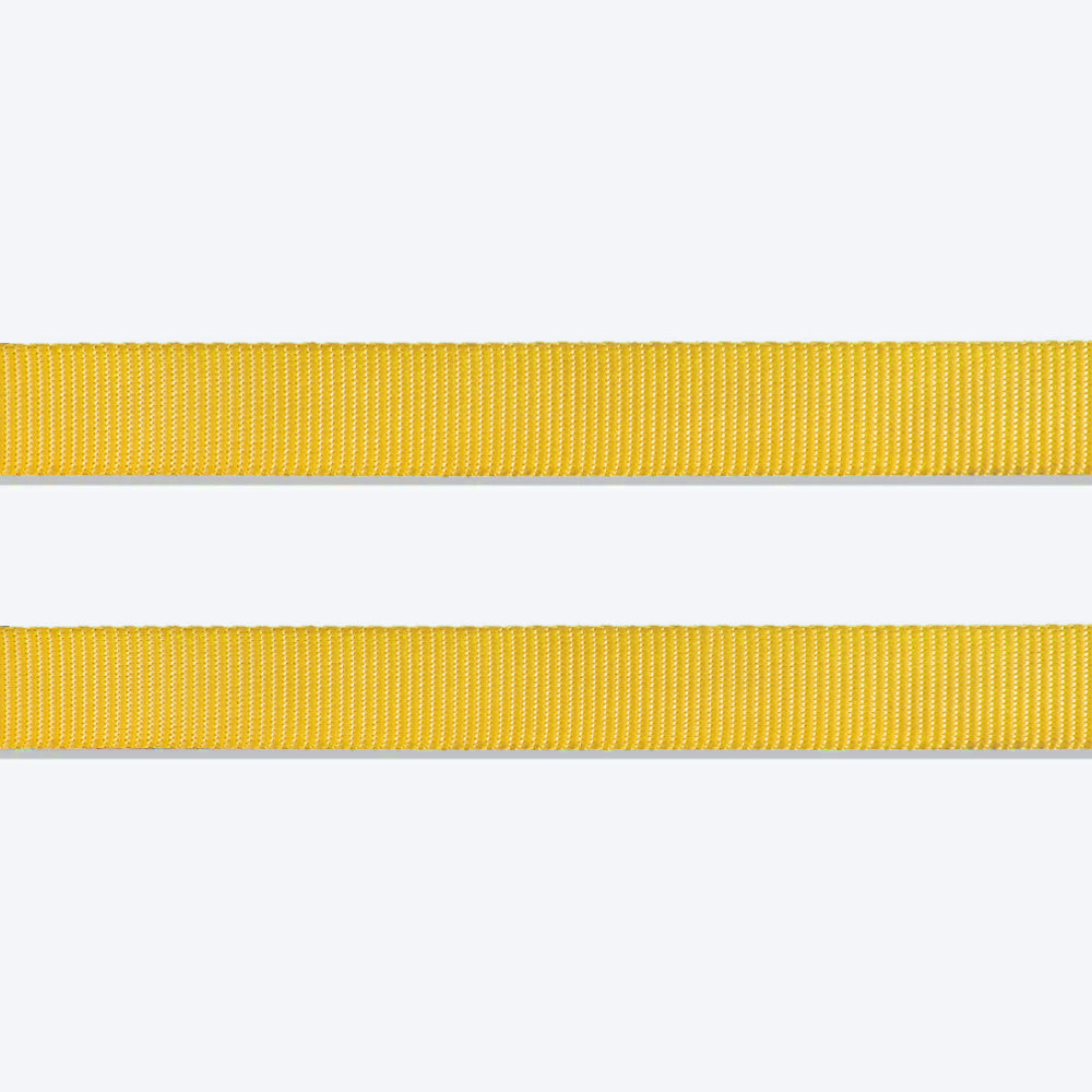 HUFT Essentials Nylon Dog Leash - Yellow - Heads Up For Tails