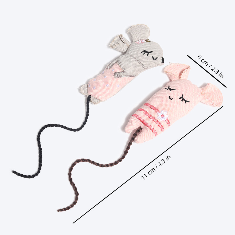 HUFT Tutu and Twiddle Cat Toys - Pink - Heads Up For Tails