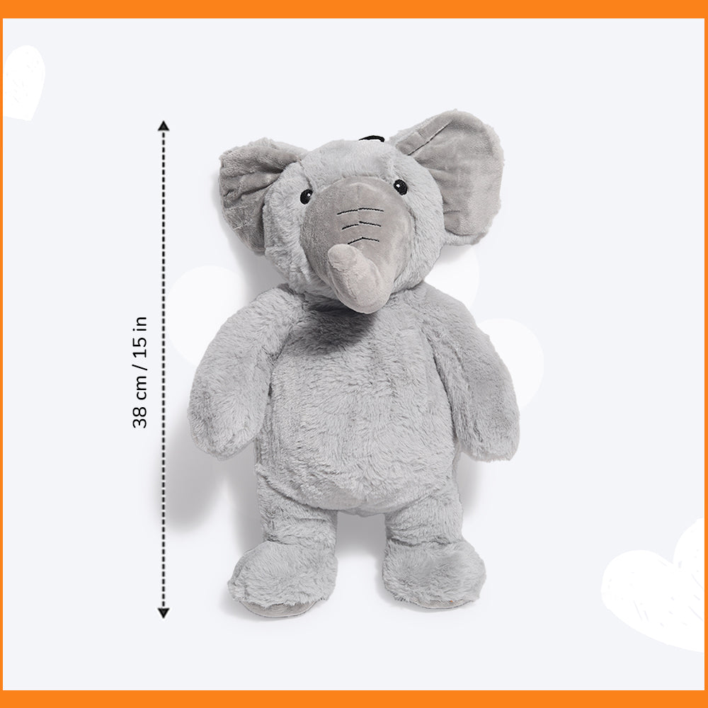 HUFT Big Buddy Collection Dog Toy - Jumbo the Elephant - Heads Up For Tails