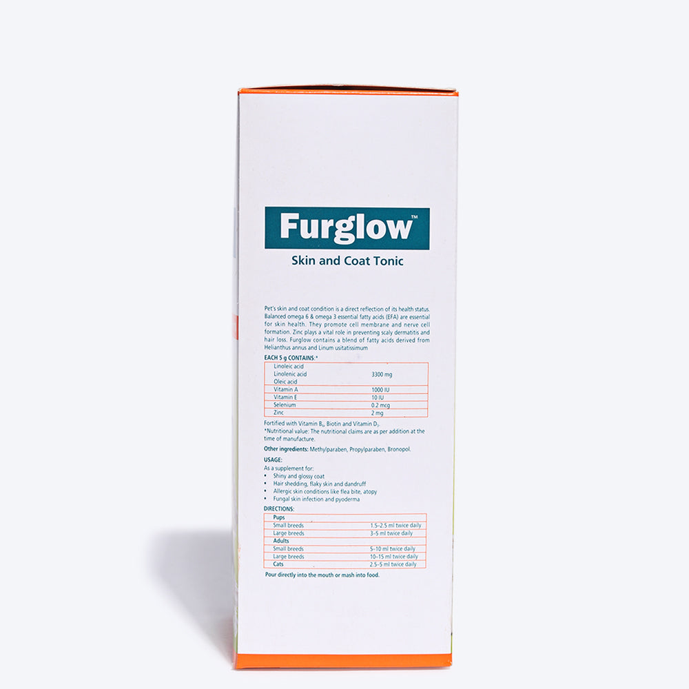 Himalaya Furglow Skin and Coat Tonic for Dogs and Cats - 200 ml - Heads Up For Tails