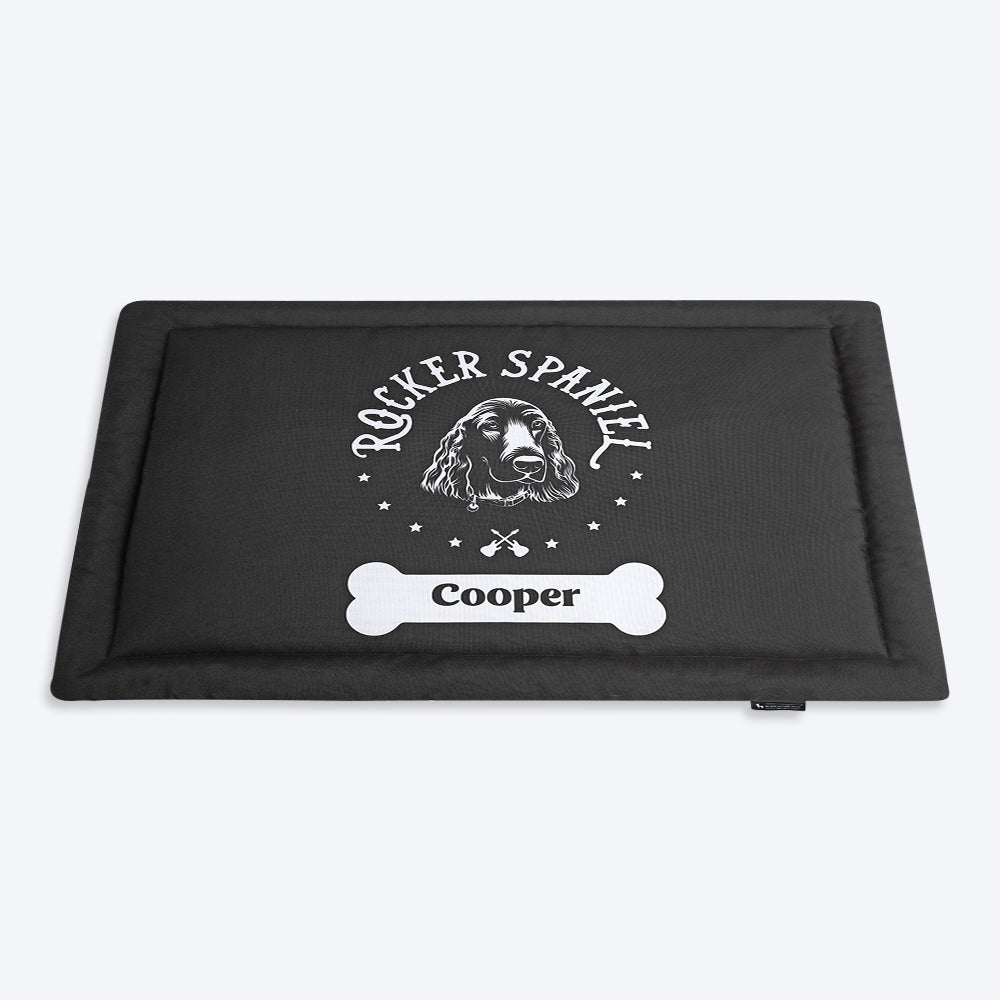 HUFT Personalised Rocker Spaniel Dog Mat - Heads Up For Tails