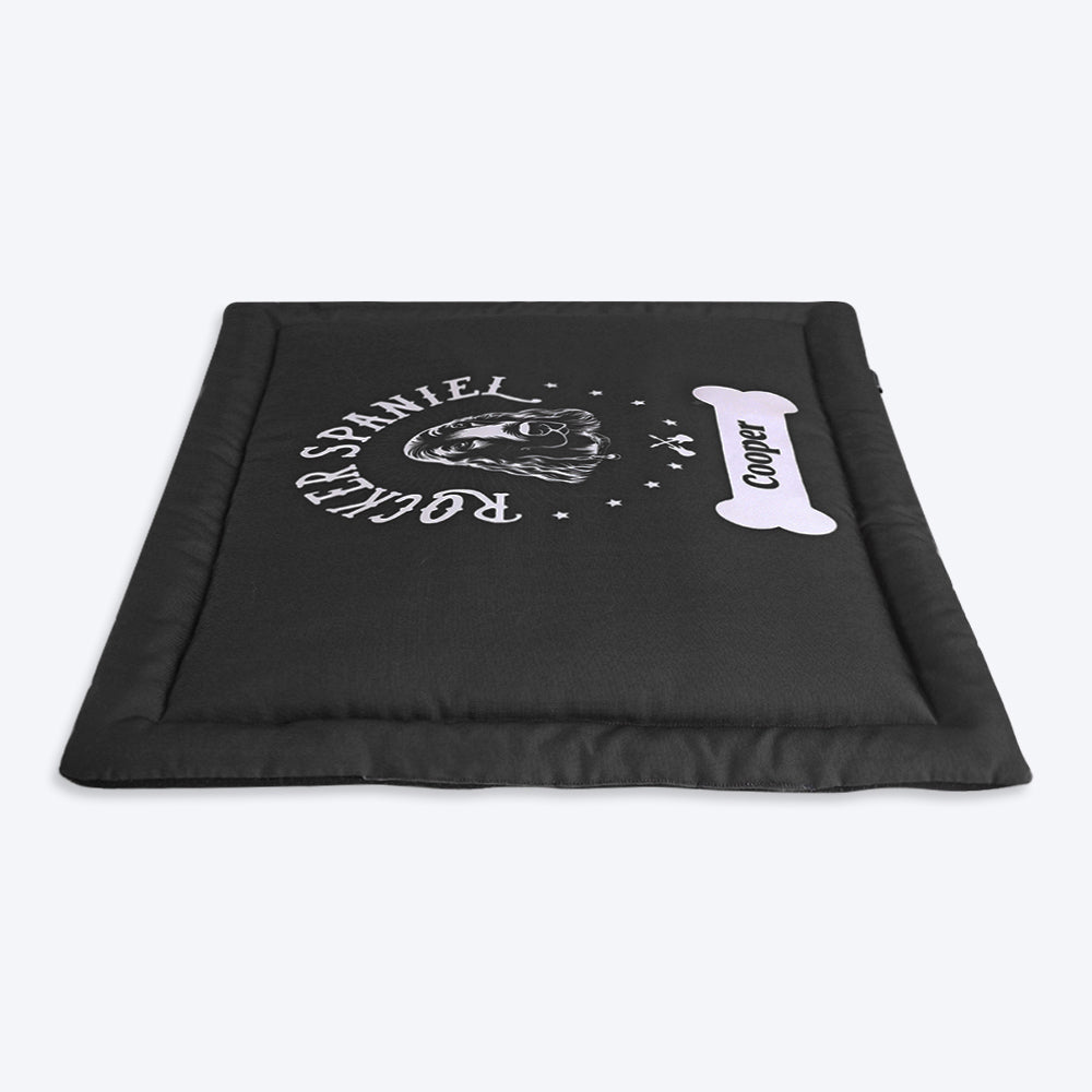 HUFT Personalised Rocker Spaniel Dog Mat - Heads Up For Tails