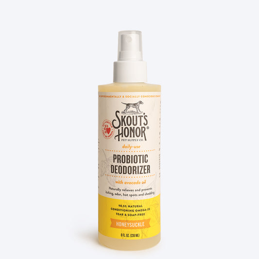 Skout's Honor Daily Use Deodorizer For Dogs & Cats - Honeysuckle - 236 ml - Heads Up For Tails