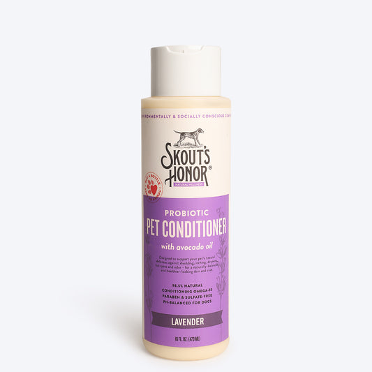 Skout's Honor Probiotic Conditioner For Dogs & Cats - Lavender - 473 ml - Heads Up For Tails
