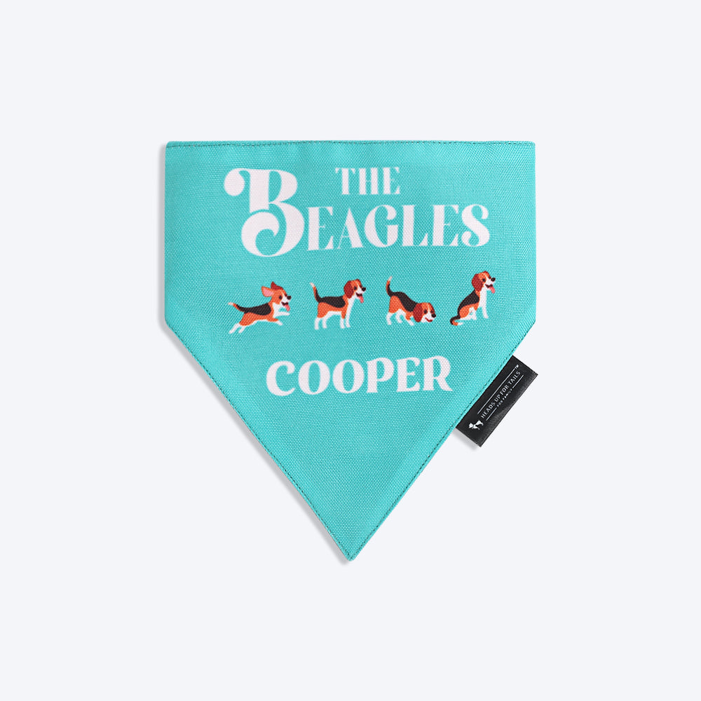 HUFT Personalised The Beagles (Pet¢€š¬…¡¬€š¬…¾¢s Name) Bandana - Heads Up For Tails