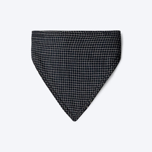 IndieGood Handloom 2 in 1 Bandana For Dog - Stripes And Checks - XS/S - Heads Up For Tails