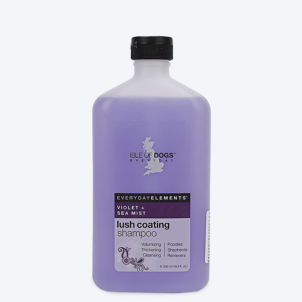 Isle of Dogs Everyday Lush Coating Dog Shampoo - Violet + Sea Mist - 500 ml - Heads Up For Tails