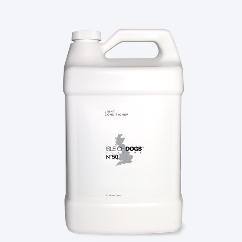 Isle of Dogs No. 50 Coature Light Management Conditioner For Dogs - 1 Gallon (3.8 liters) - Heads Up For Tails