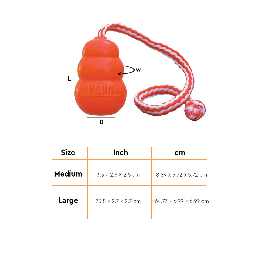KONG Aqua Dog Rope Toy - Heads Up For Tails