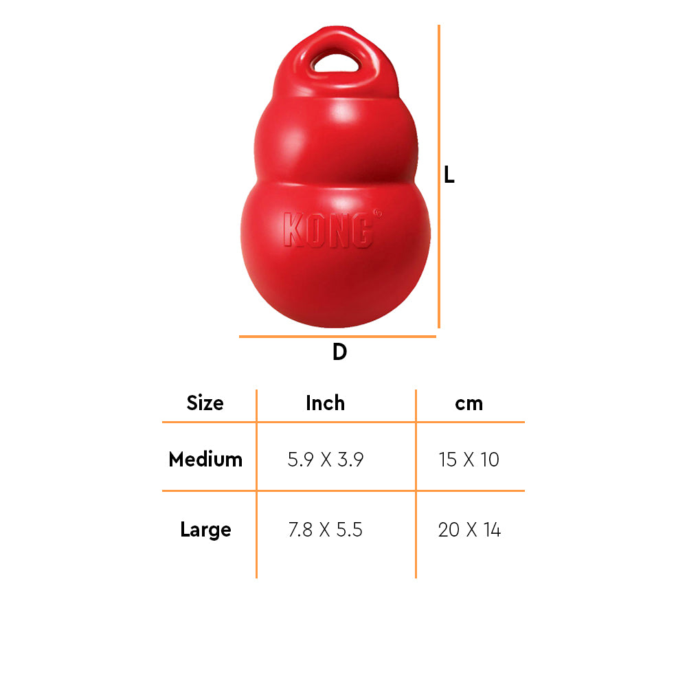 KONG Bounzer Interactive Dog Toy - Heads Up For Tails