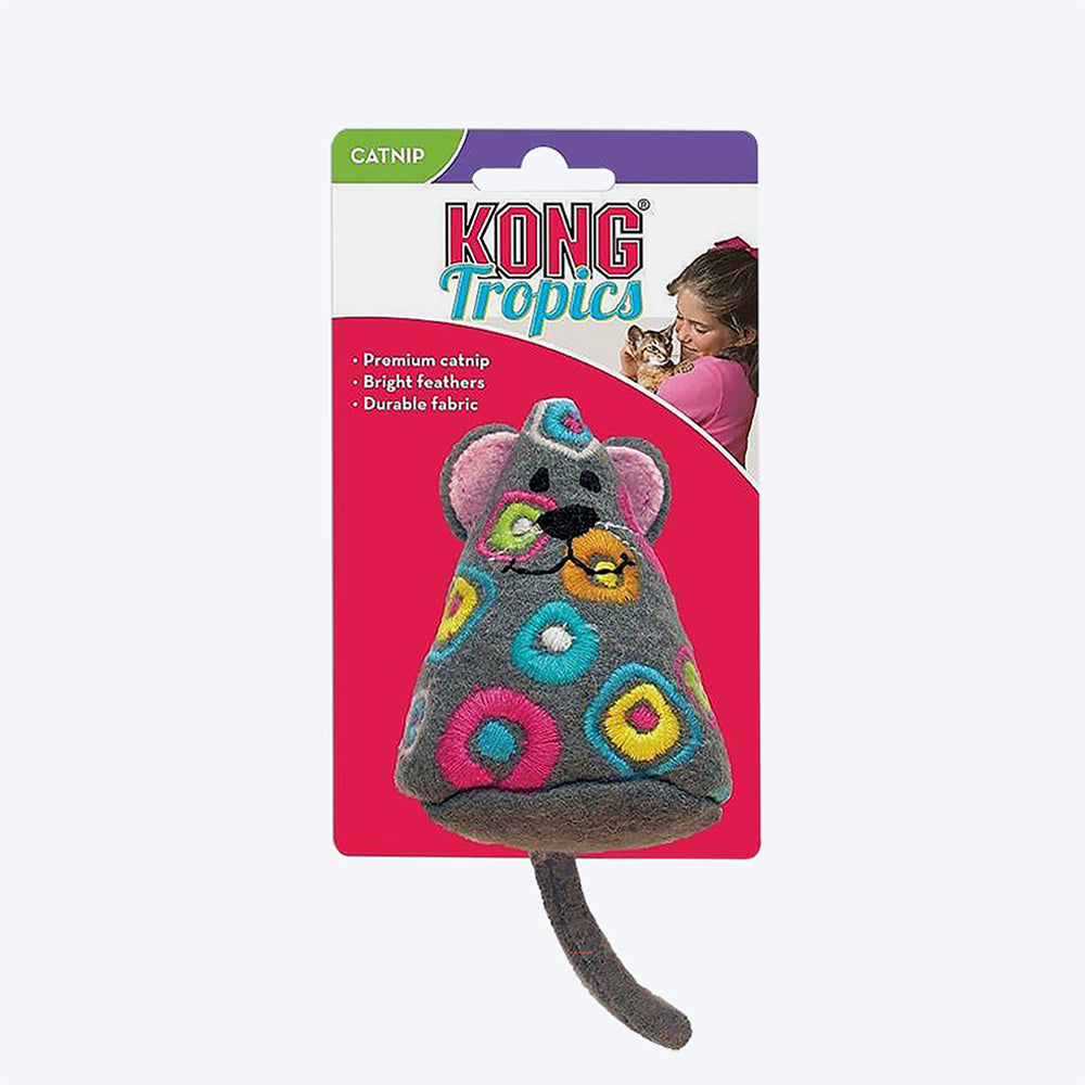 KONG Tropics Mouse Cat Toy - Heads Up For Tails