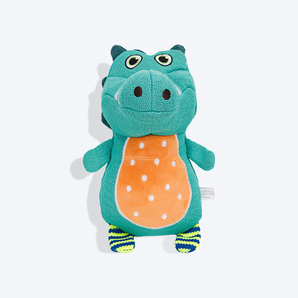 KONG Whoopz Gator Plush Dog Toy - Heads Up For Tails