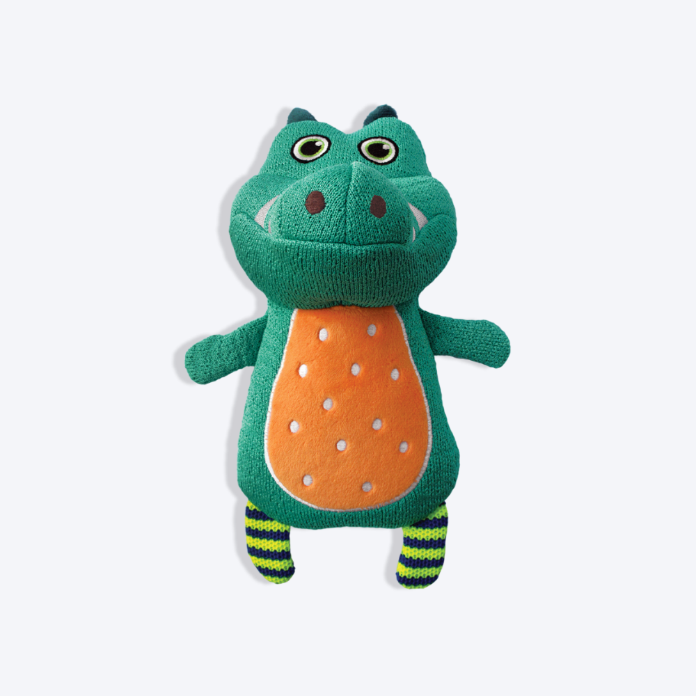 KONG Whoopz Gator Plush Dog Toy_03