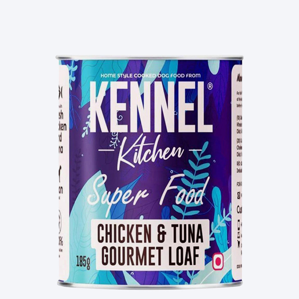 Kennel Kitchen Chicken & Tuna Gourmet Loaf Wet Dog Food (All Breeds & Ages) - 185 g - Heads Up For Tails