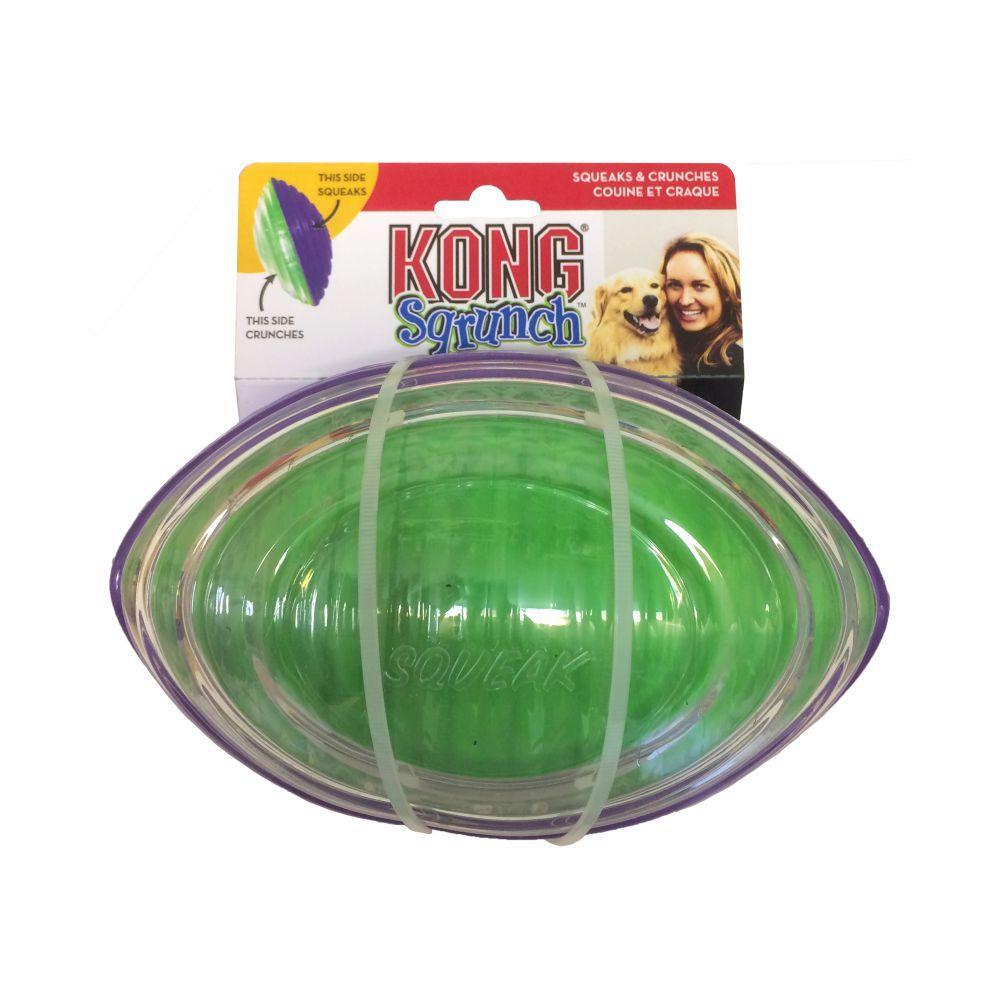 Kong Sqrunch Football Large Dog Toy