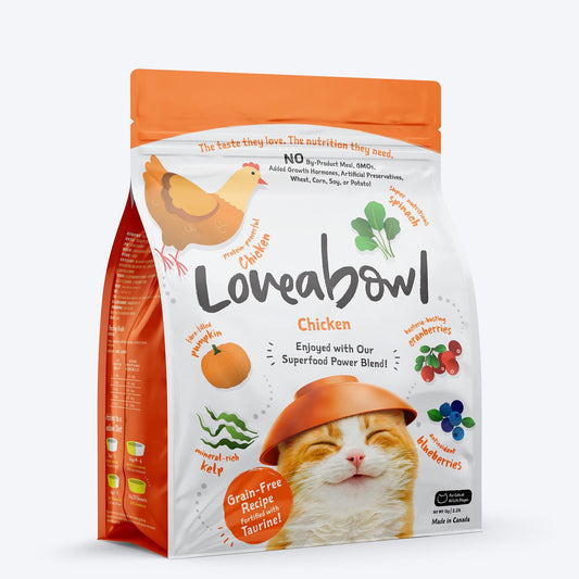 Loveabowl Grain Free Chicken Cat Dry Food - Heads Up For Tails