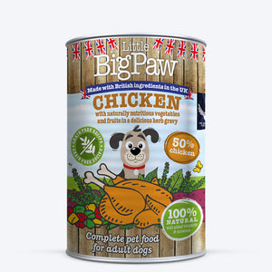Little BigPaw Chicken with Green Beans, Mixed Peppers and Sweet Potato in a Rich Herb Gravy Wet Dog Food - 390 g - Heads Up For Tails