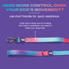 Dash Dog Flow Printed Leash - Pink & Aqua Blue - Heads Up For Tails