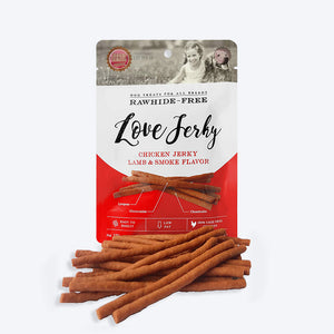 Rena Recipe Love jerky Chicken Jerky Lamb and Smoke Flavor -120 g - Heads Up For Tails