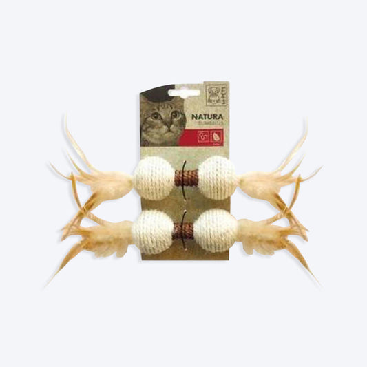 M-Pets Natura Dumbbell Cat Toy - Heads Up For Tails