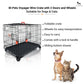 M-Pets Voyager Wire Crate with 2 Doors and Wheels - Heads Up For Tails