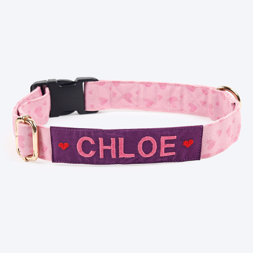 HUFT Personalised Soft Love Collar For Dogs - Heads Up For Tails