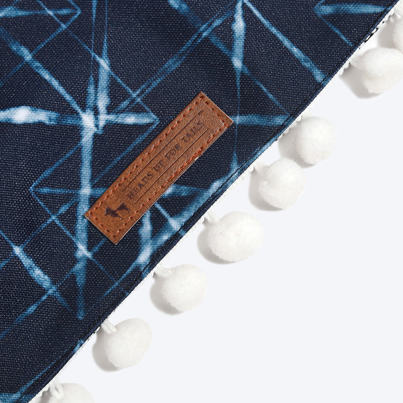HUFT Indian Collective Dog Bandana - Indigo Dark Navy-7