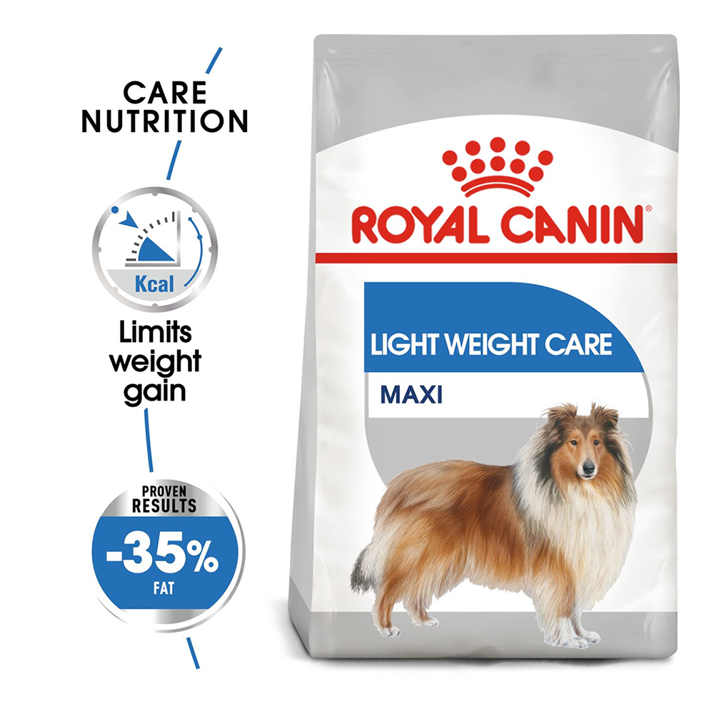 Royal Canin Light Weight Care Maxi Breed Dog Food - Heads Up For Tails