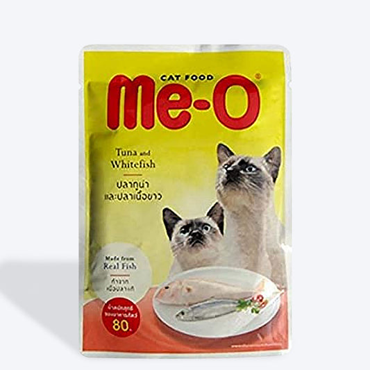 Me-O Tuna & White Fish Wet Cat Food - 80 g - Heads Up For Tails