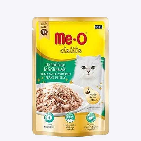 Me-O Delite Tuna with Chicken Flake in Jelly Wet Cat Food - 70 g1